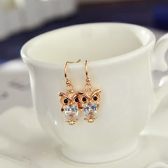 Women's Animal Stud Earrings Owl