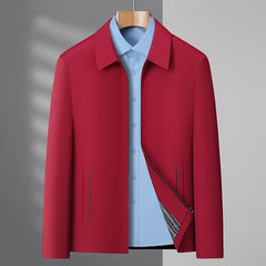 Men's Jacket Business Casual Lapels Zipper Coat