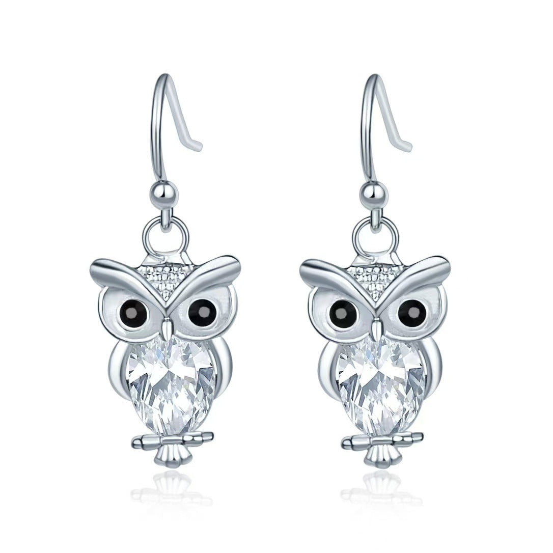 Women's Animal Stud Earrings Owl