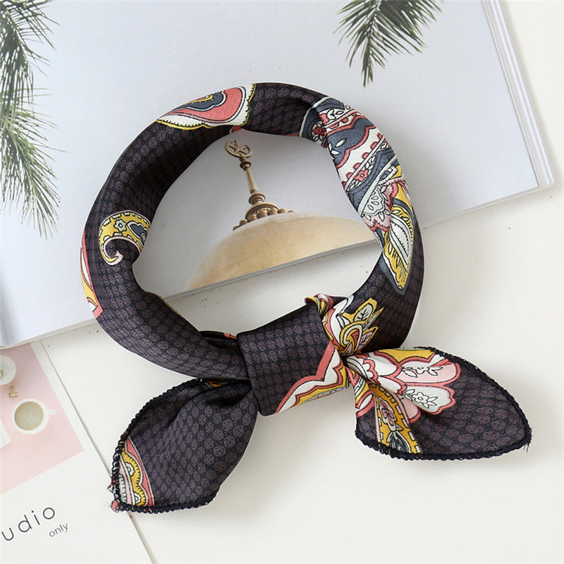 Small Scarf Professional Stewardess Silk Hair Band