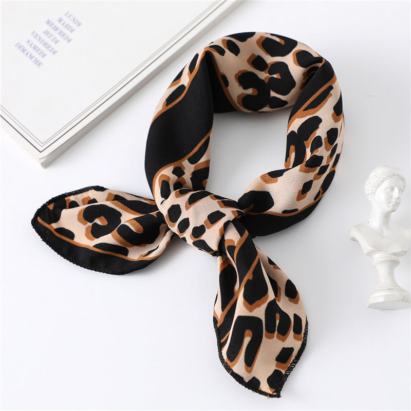 Small Scarf Professional Stewardess Silk Hair Band