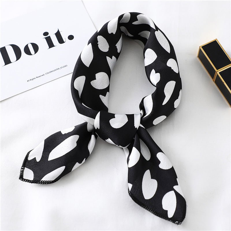 Small Scarf Professional Stewardess Silk Hair Band