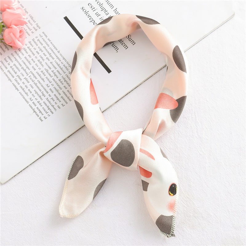 Small Scarf Professional Stewardess Silk Hair Band