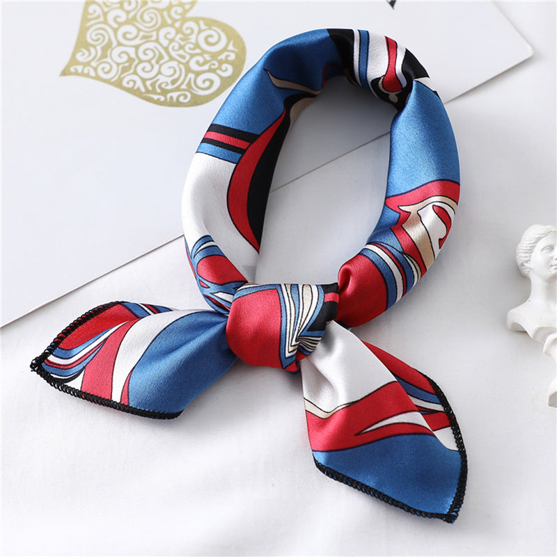 Small Scarf Professional Stewardess Silk Hair Band