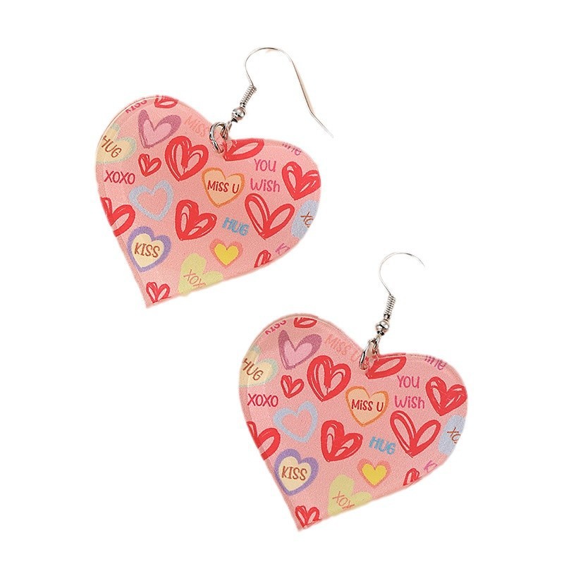 Romantic Valentine's Day Creative Earrings Women's Simple