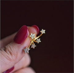 Delicate Bead-set Diamond Stud Earrings For Women