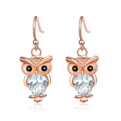 Women's Animal Stud Earrings Owl