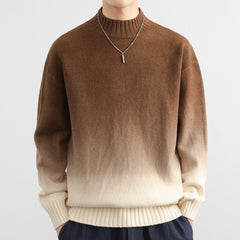 Fashion Personality Gradient Sweater Men